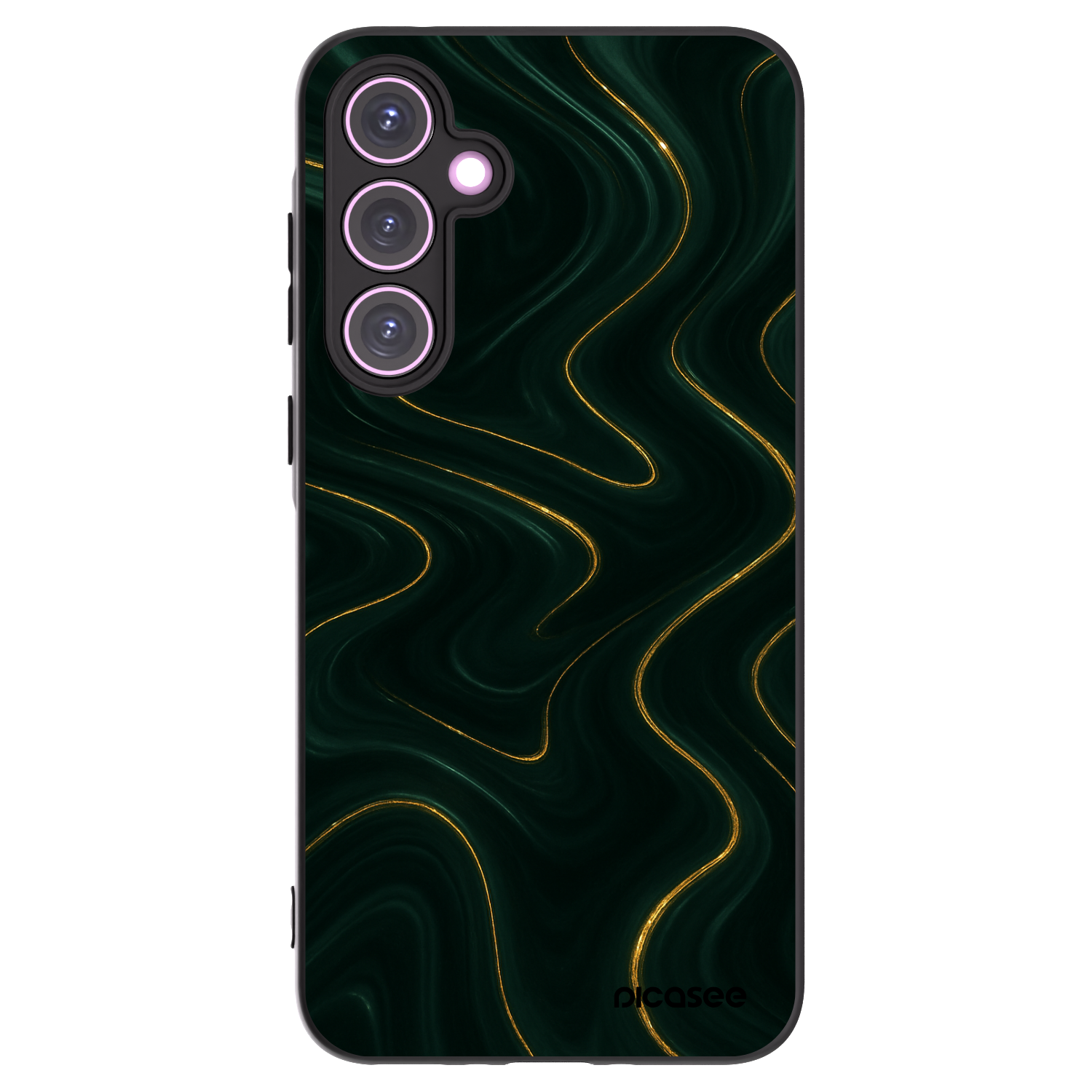 Picasee husă neagră din silicon pentru Samsung Galaxy A35 5G A356B - Vawes