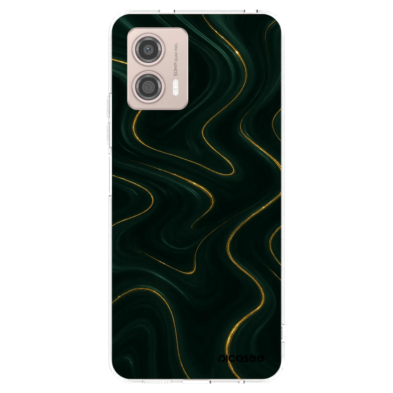 Picasee husă transparentă din silicon pentru Motorola Moto G53 5G - Vawes