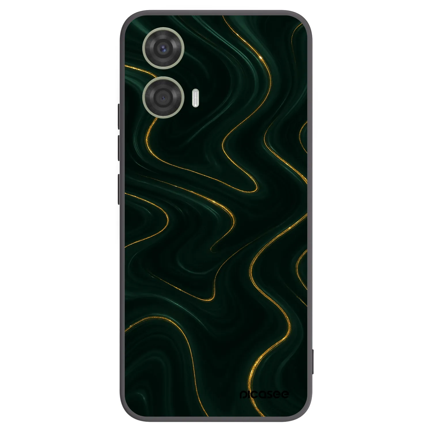 Picasee husă neagră din silicon pentru Motorola Moto G24 - Vawes