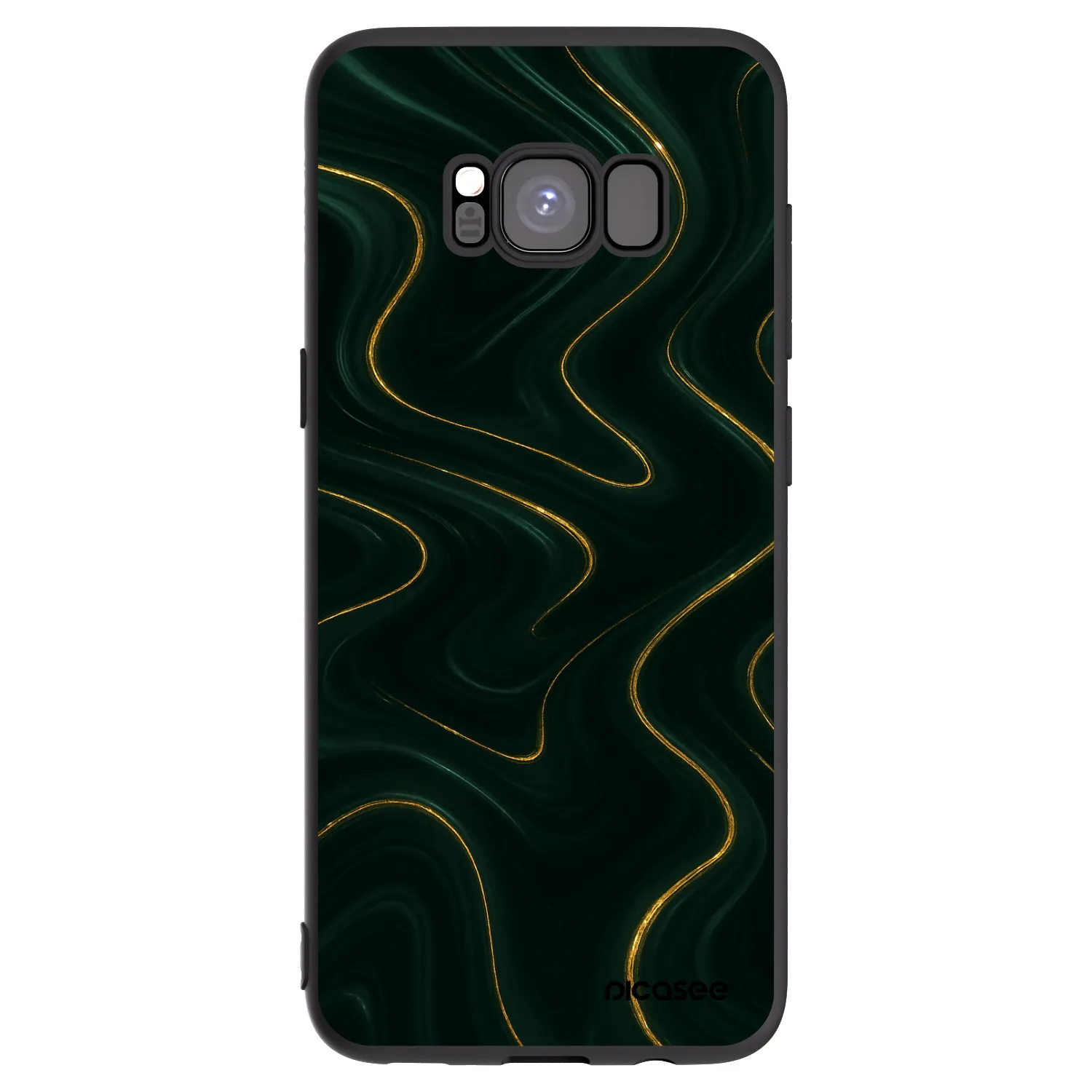 Picasee husă neagră din silicon pentru Samsung Galaxy S8 G950F - Vawes