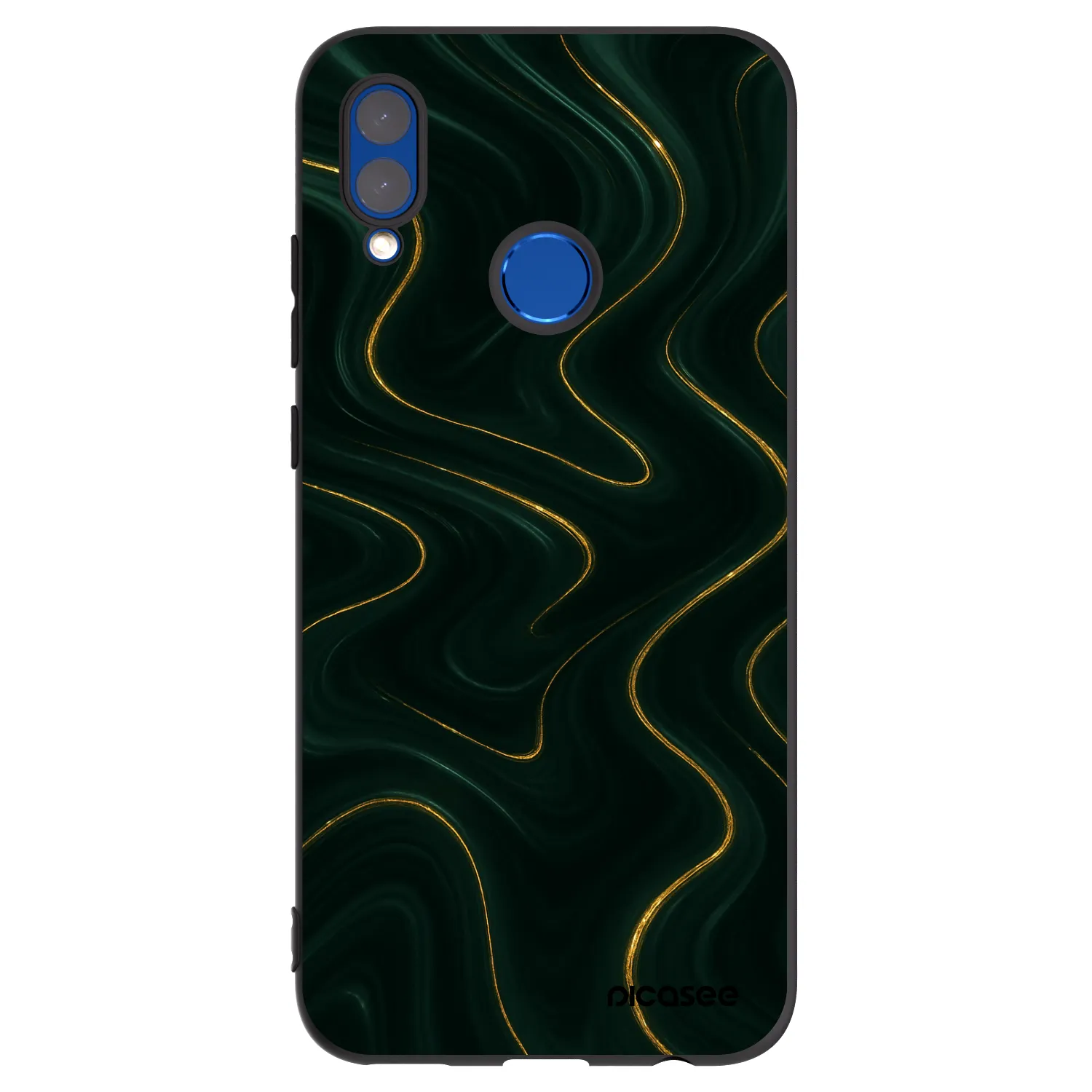 Picasee husă neagră din silicon pentru Honor 10 Lite - Vawes