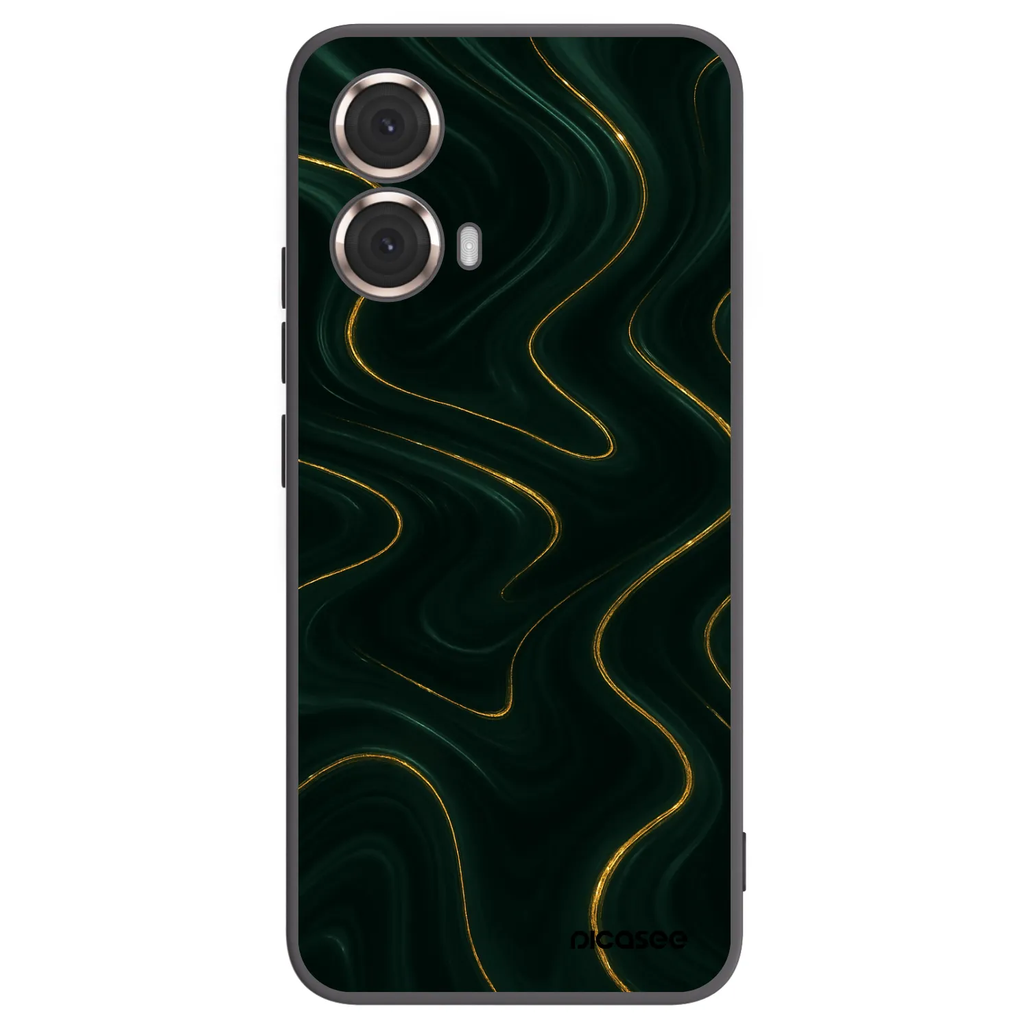 Picasee husă neagră din silicon pentru Motorola Moto G85 - Vawes