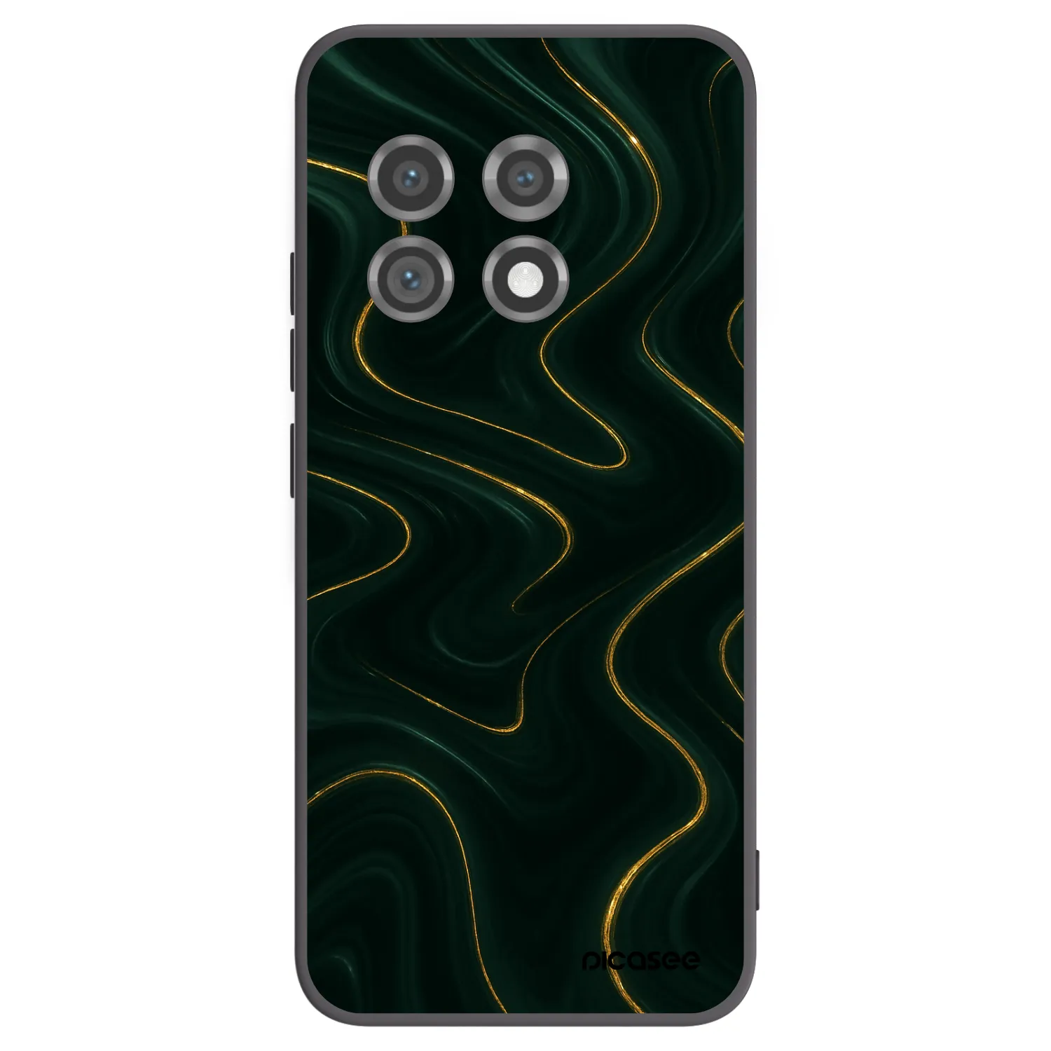 Picasee husă neagră din silicon pentru OnePlus 11 5G - Vawes