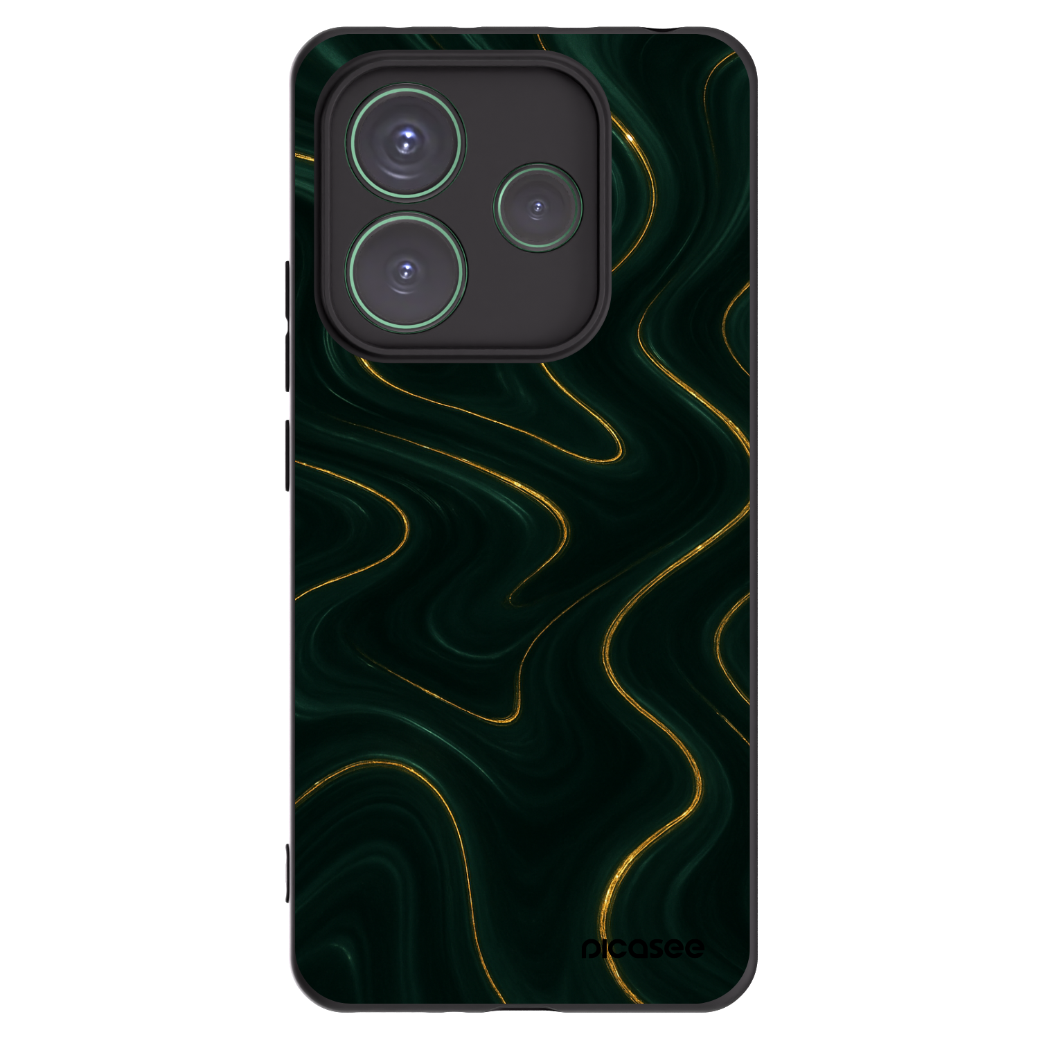 Picasee husă neagră din silicon pentru Xiaomi Redmi Note 14 5G - Vawes