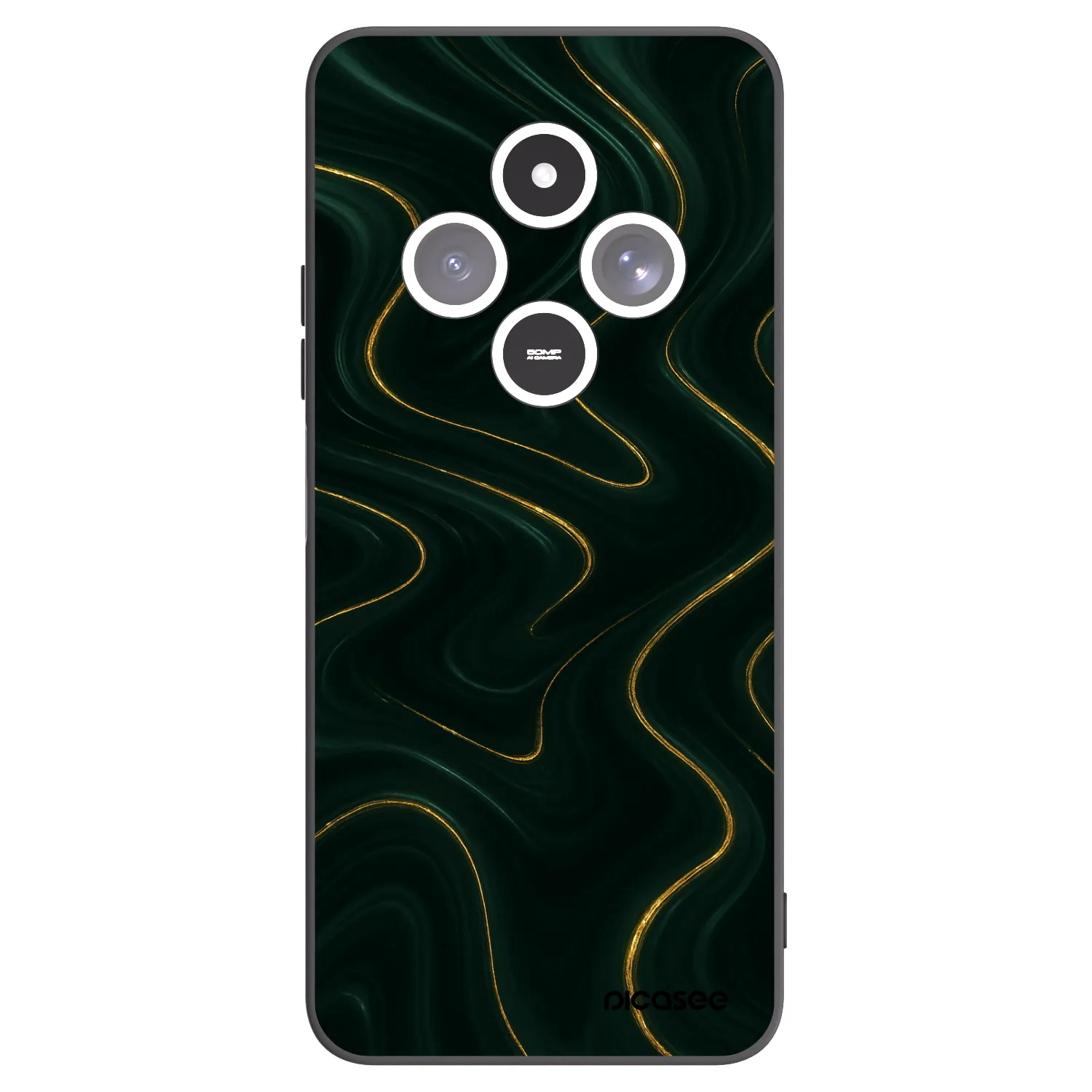 Picasee husă neagră din silicon pentru Xiaomi Redmi 14C - Vawes