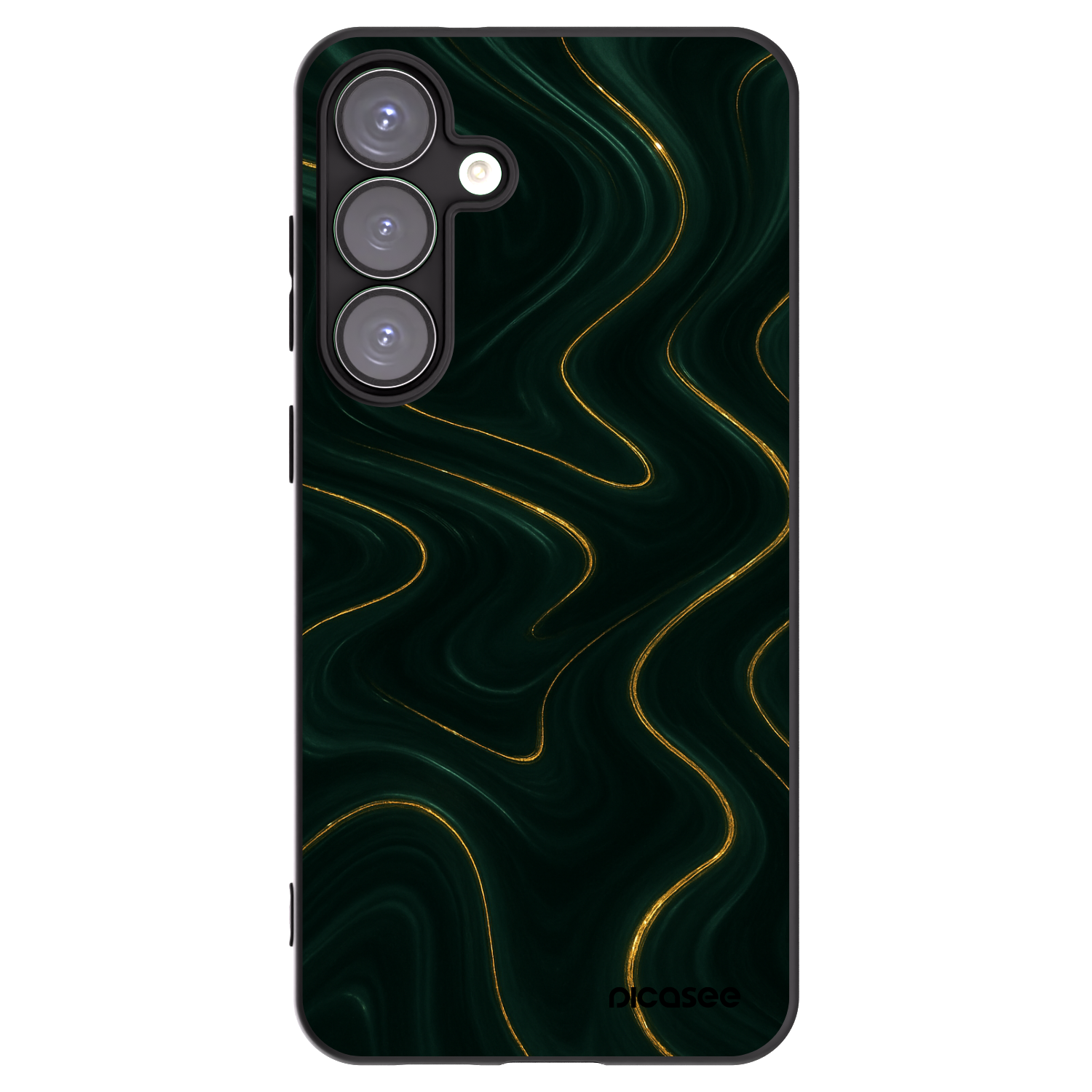 Picasee husă neagră din silicon pentru Samsung Galaxy S25+ 5G - Vawes