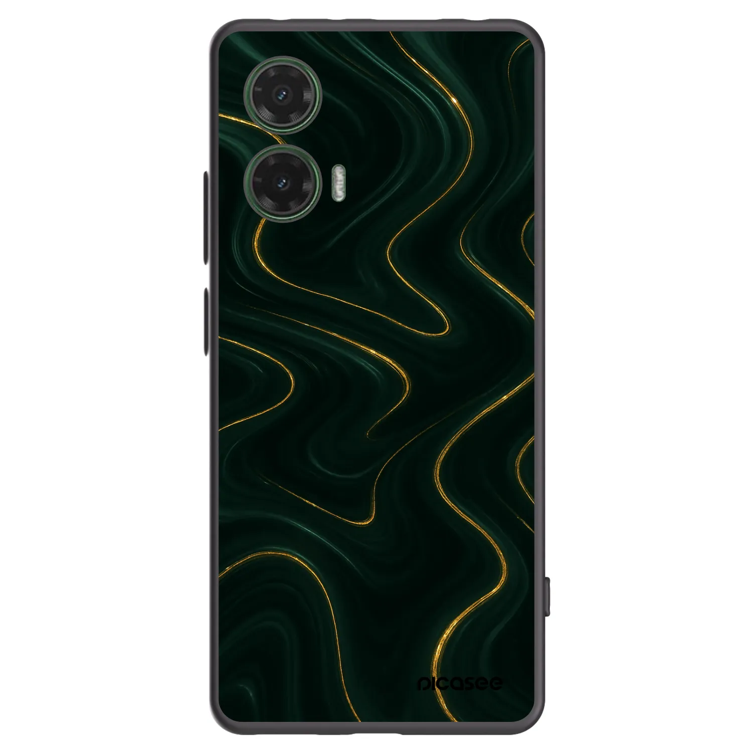 Picasee husă neagră din silicon pentru Motorola Moto G35 5G - Vawes