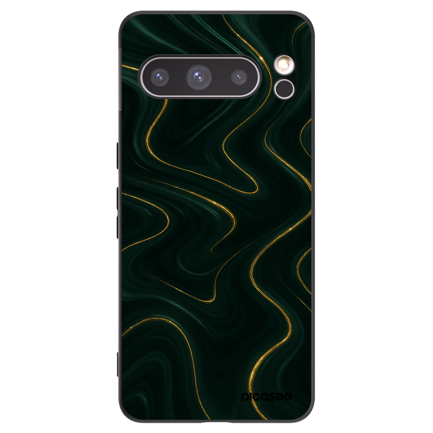 Picasee husă neagră din silicon pentru Google Pixel 8 Pro - Vawes