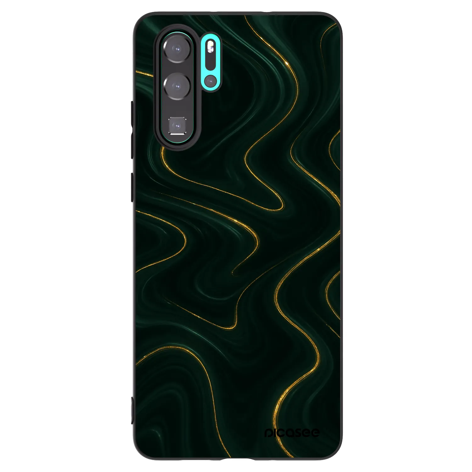 Picasee husă neagră din silicon pentru Huawei P30 Pro - Vawes