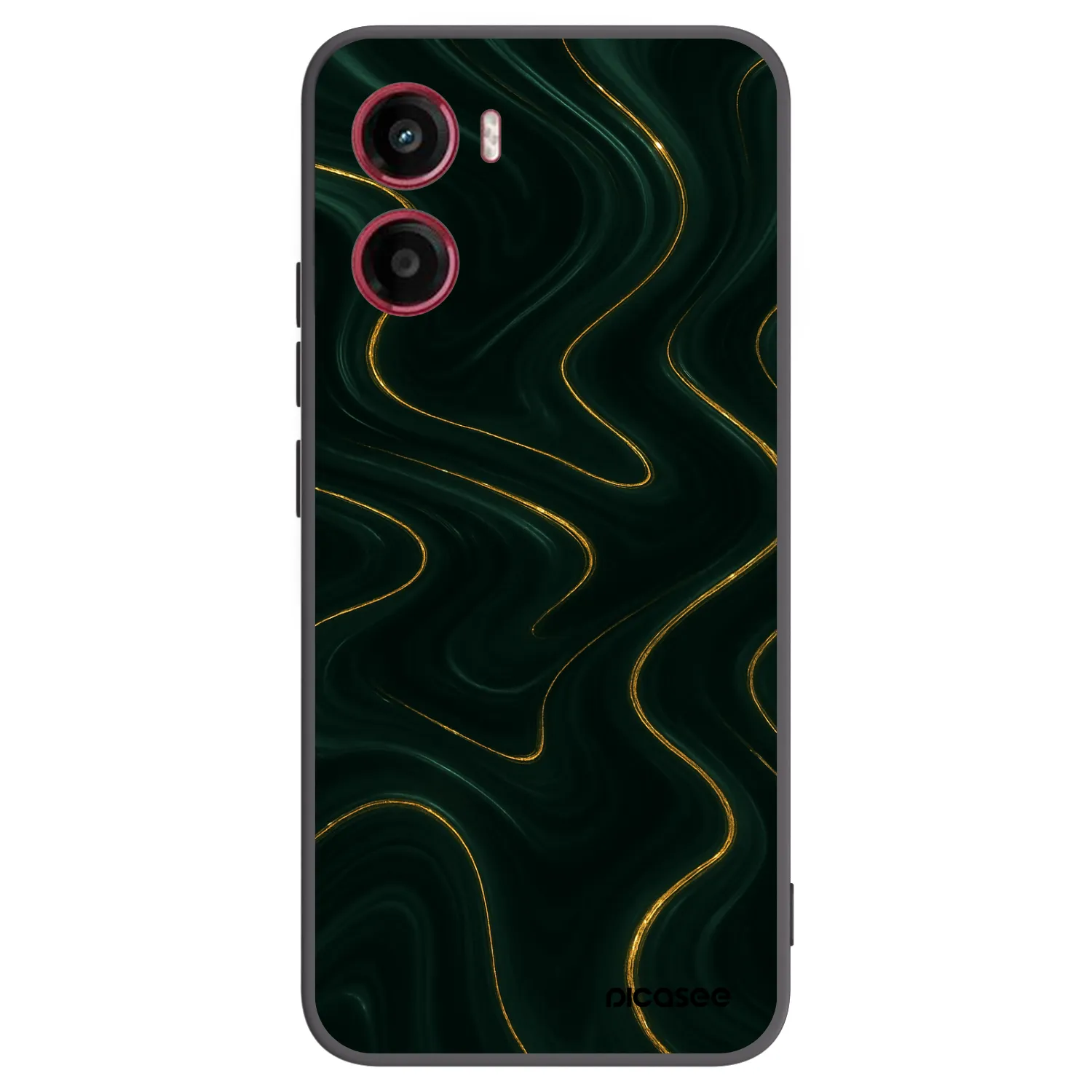 Picasee husă neagră din silicon pentru Motorola Moto G05 - Vawes