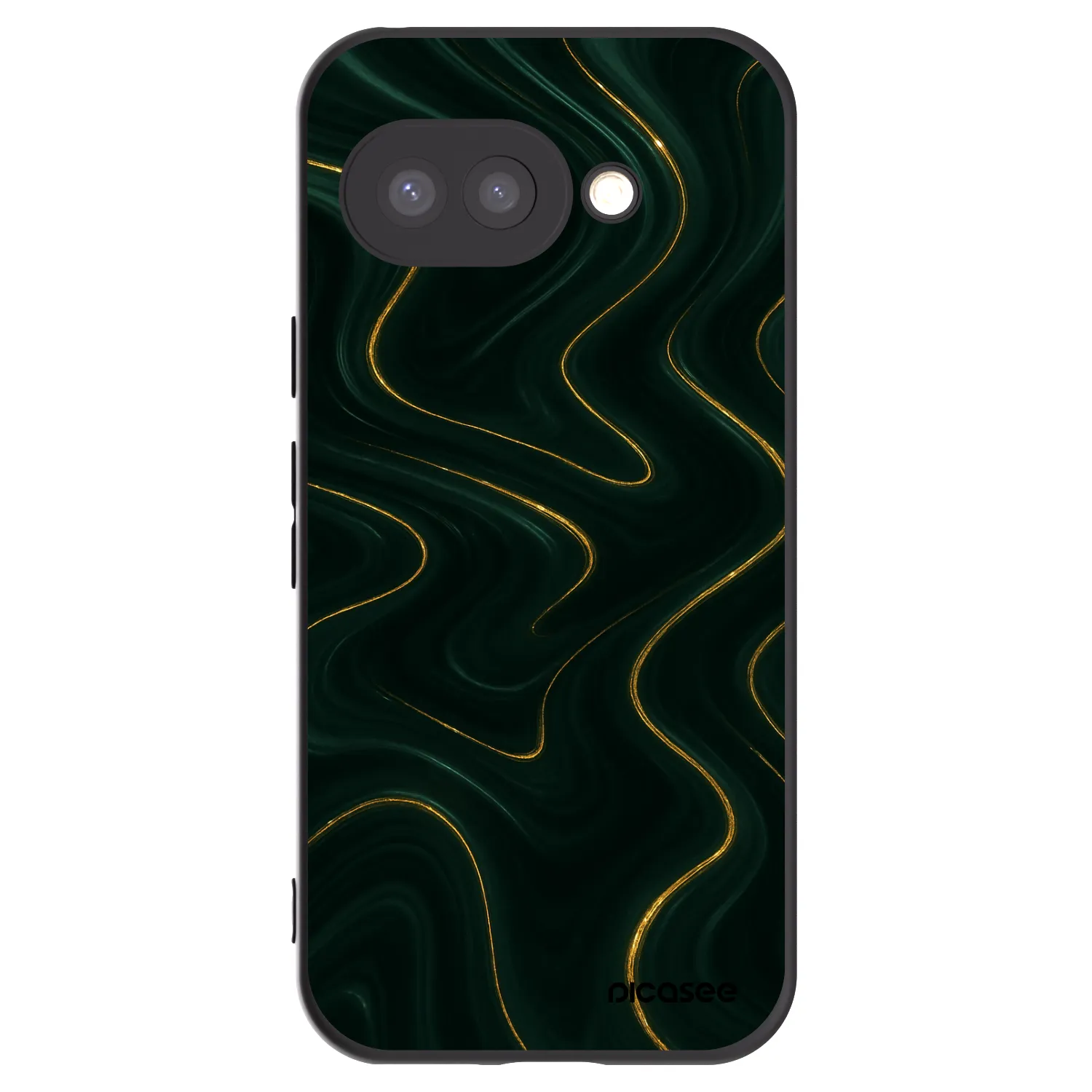 Picasee husă neagră din silicon pentru Google Pixel 9a - Vawes