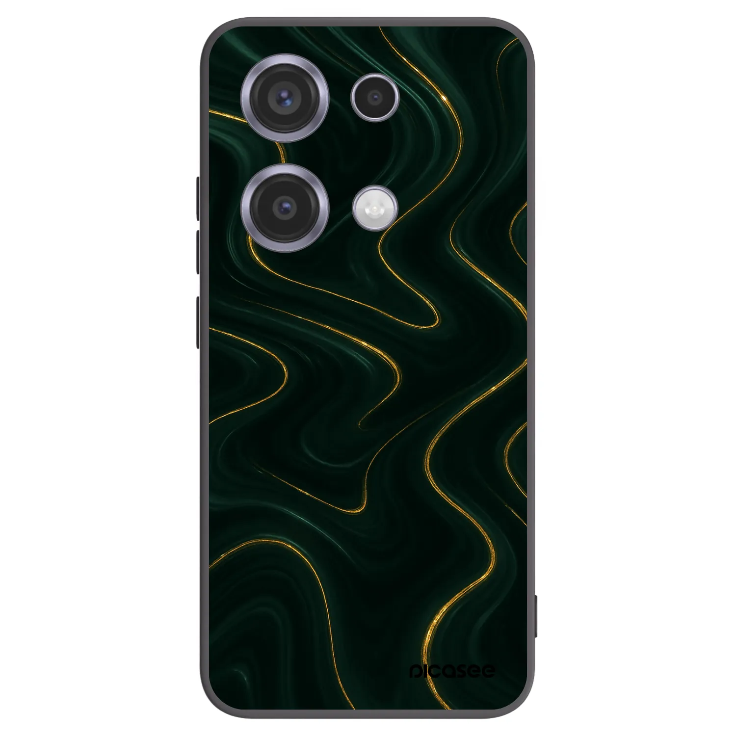 Picasee husă neagră din silicon pentru Xiaomi Redmi Note 14S - Vawes