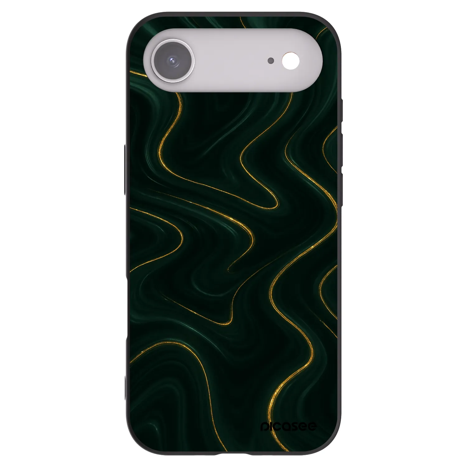 Picasee husă neagră din silicon pentru Apple iPhone Air - Vawes
