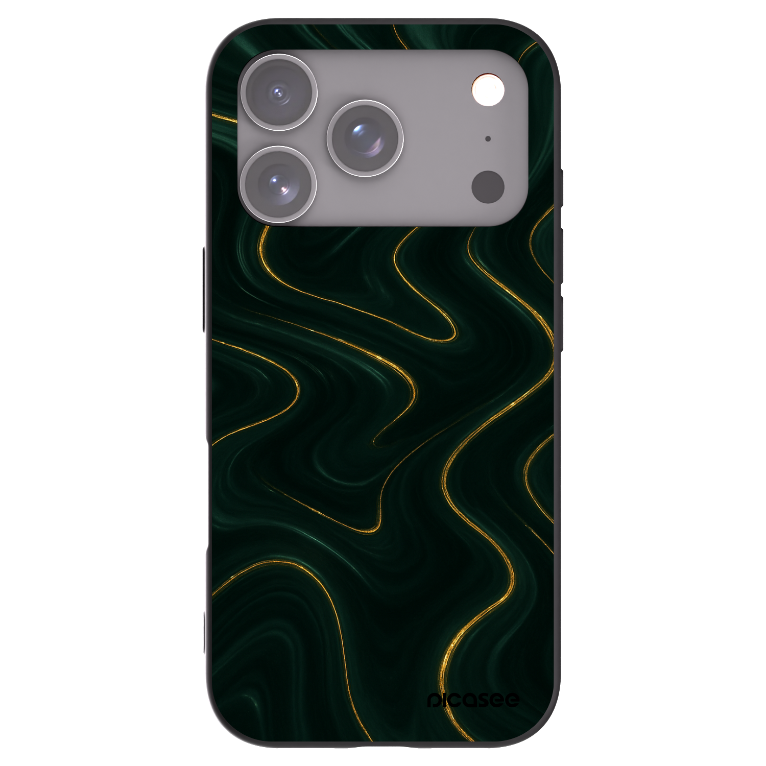 Picasee husă neagră din silicon pentru Apple iPhone 17 Pro - Vawes