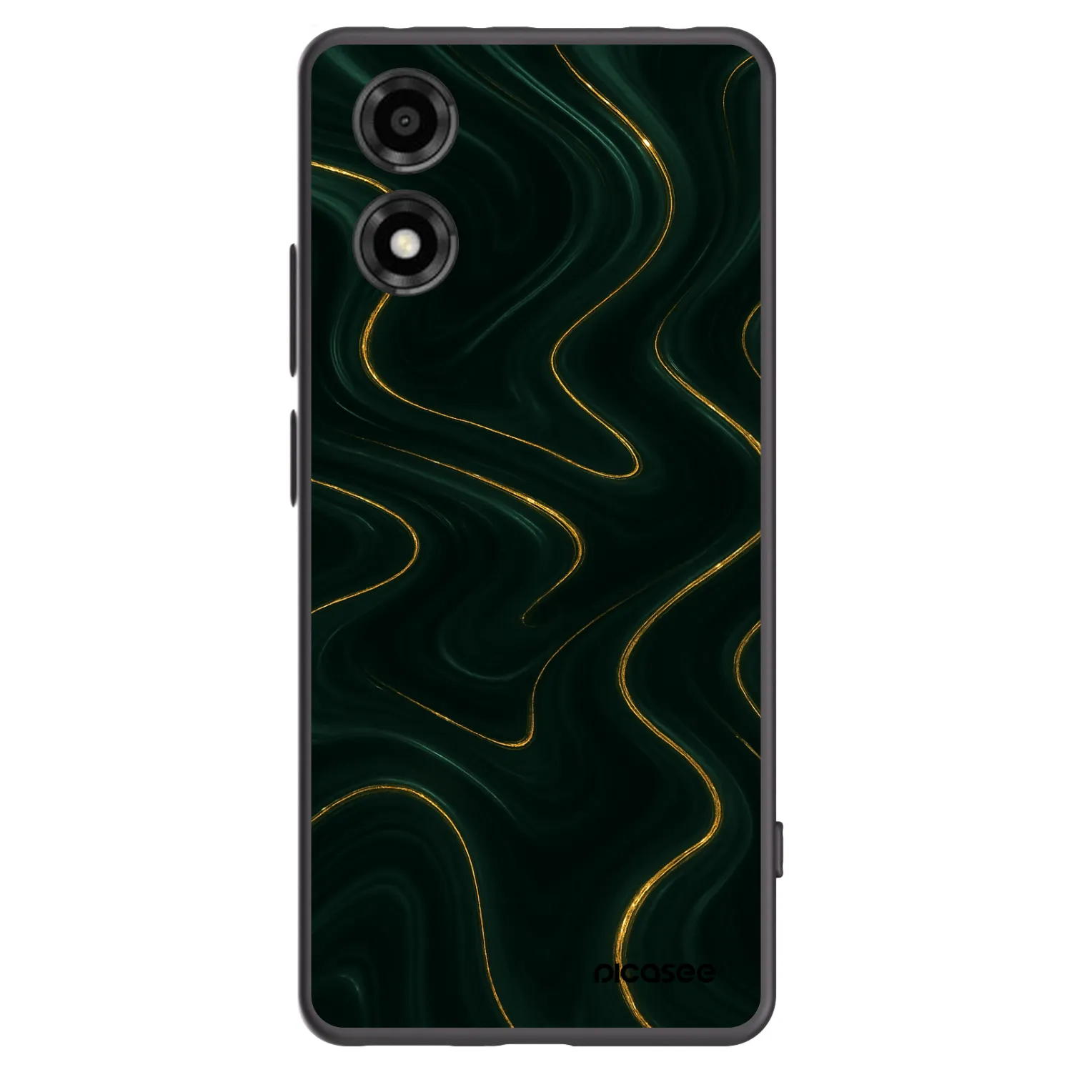 Picasee husă neagră din silicon pentru Motorola Moto E14 - Vawes