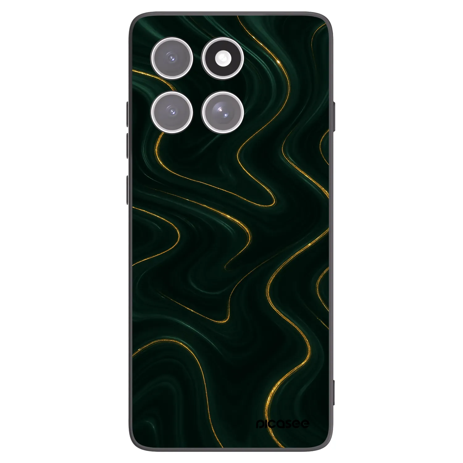Picasee husă neagră din silicon pentru Motorola Edge 60 Fusion - Vawes