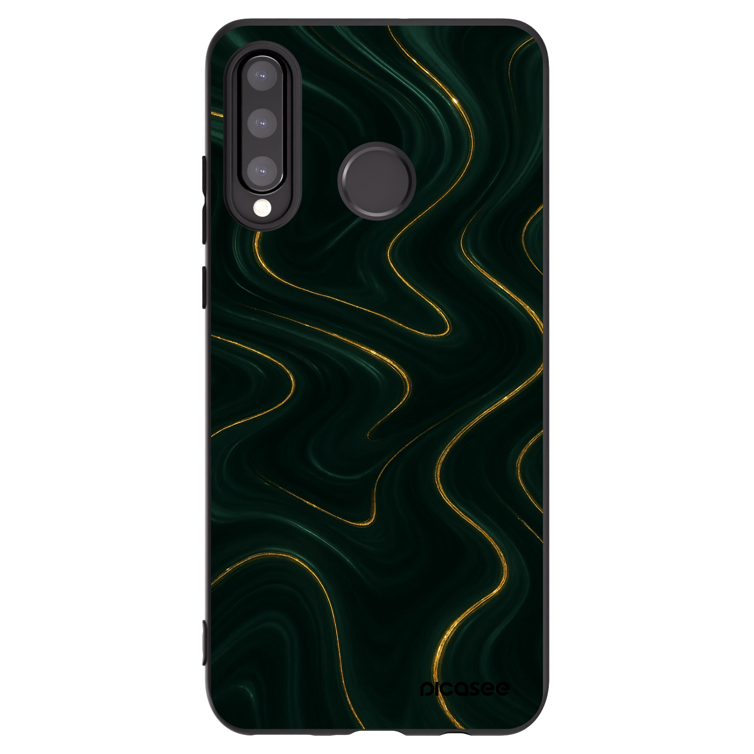 Picasee husă neagră din silicon pentru Huawei P30 Lite - Vawes