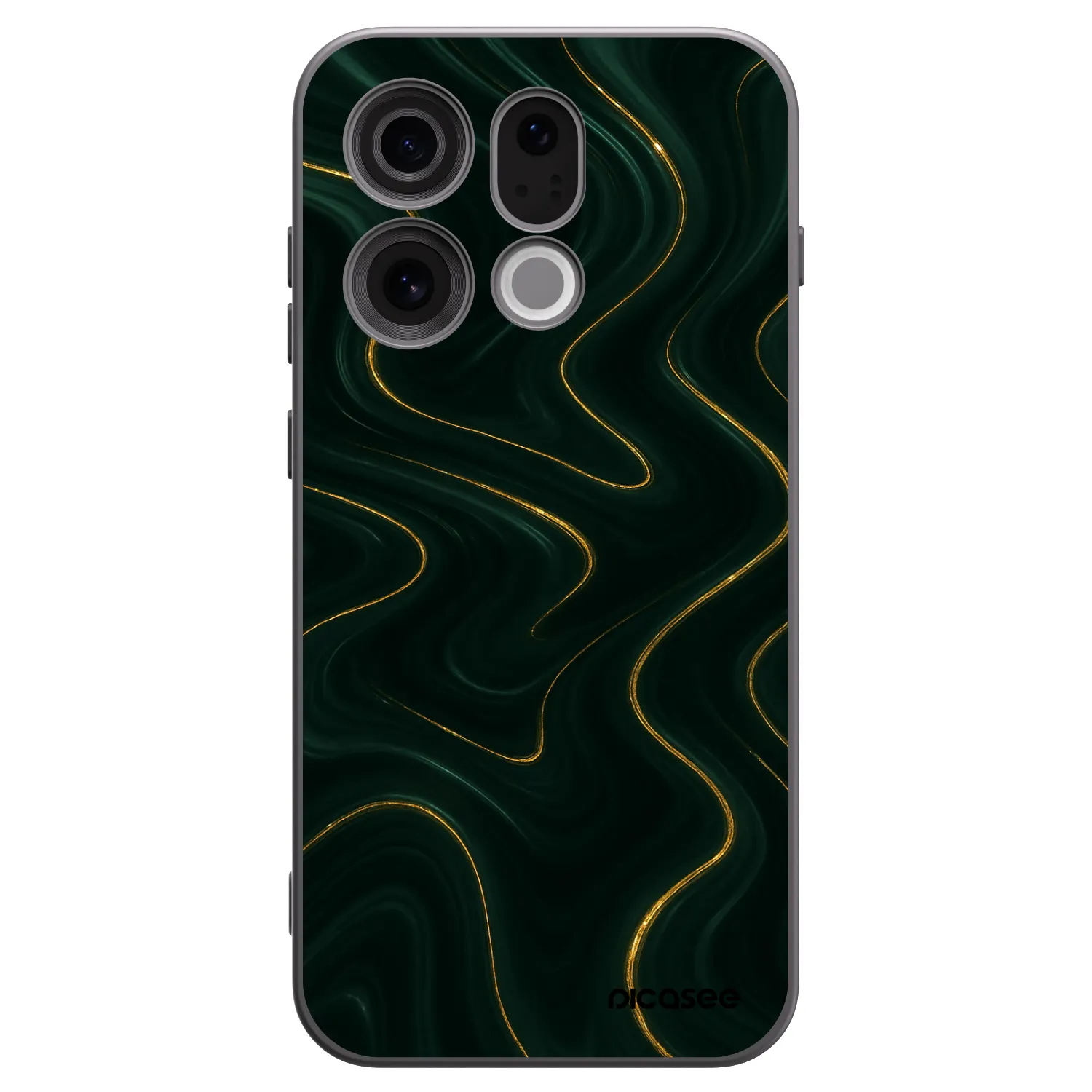 Picasee husă neagră din silicon pentru OPPO Find X9 - Vawes