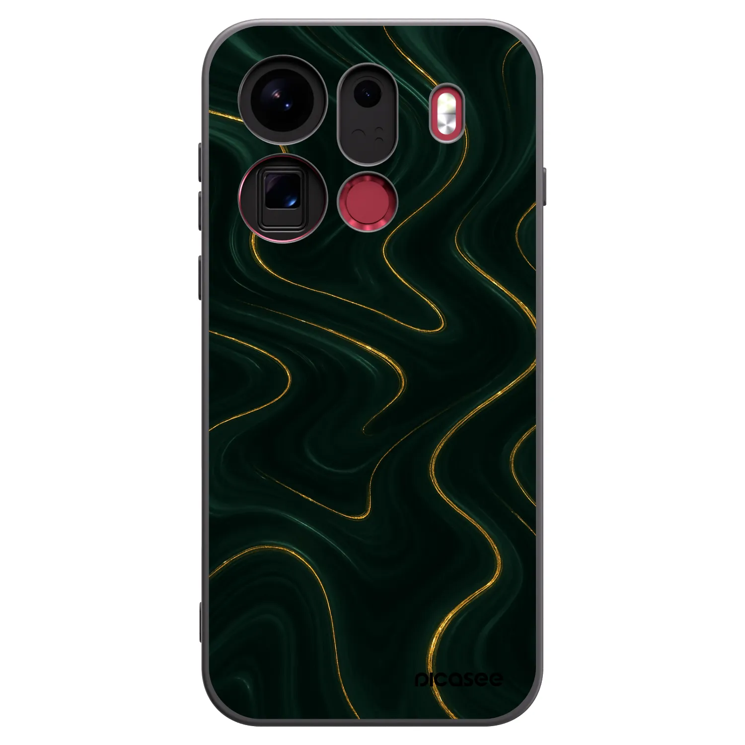 Picasee husă neagră din silicon pentru OPPO Find X9 Pro - Vawes