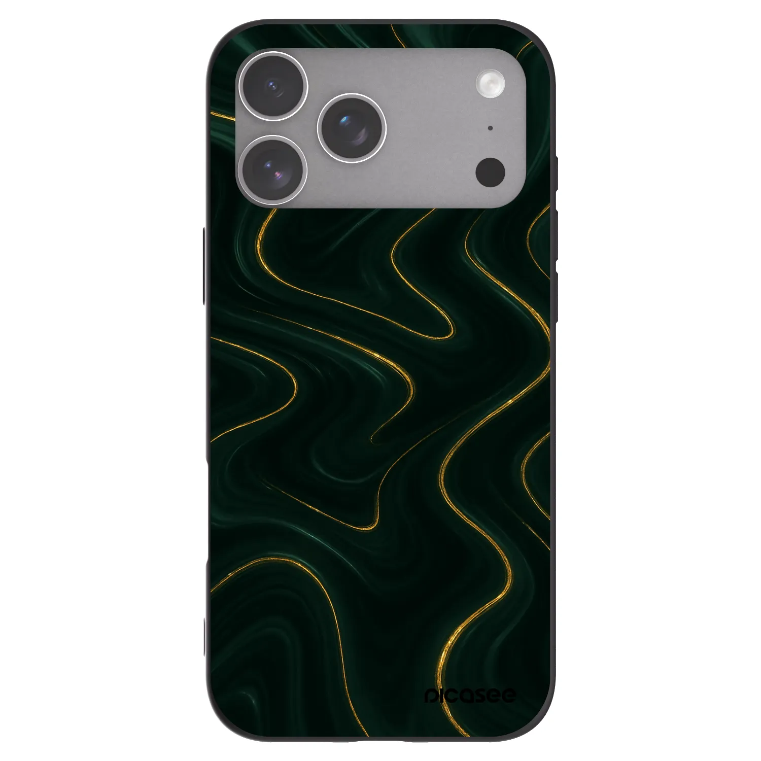 Picasee husă neagră din silicon pentru Apple iPhone 18 Pro Max - Vawes