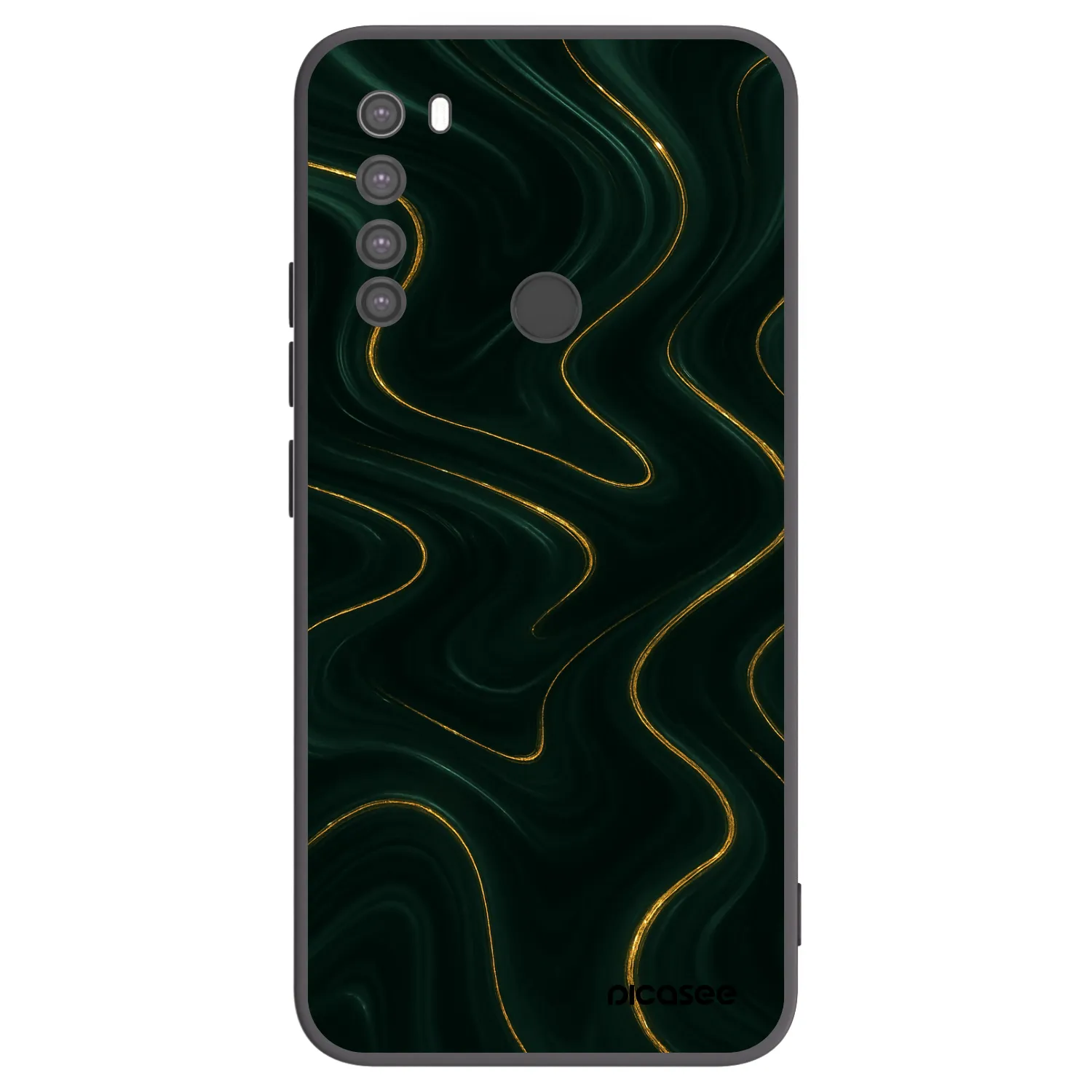 Picasee husă neagră din silicon pentru Xiaomi Redmi Note 8 - Vawes