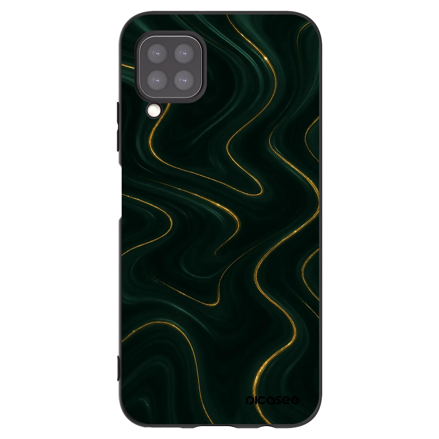 Picasee husă neagră din silicon pentru Huawei P40 Lite - Vawes