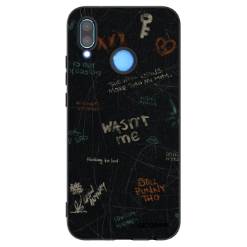 Picasee husă neagră din silicon pentru Huawei P20 Lite - CONFESSION