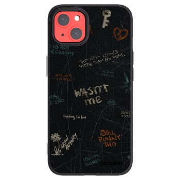 Picasee husă neagră din silicon pentru Apple iPhone 13 - CONFESSION