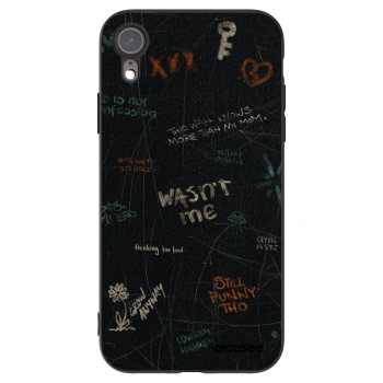 Picasee husă neagră din silicon pentru Apple iPhone XR - CONFESSION