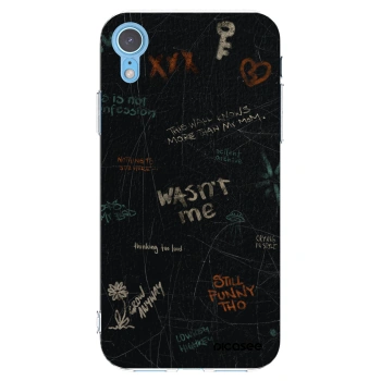 Picasee husă transparentă din silicon pentru Apple iPhone XR - CONFESSION