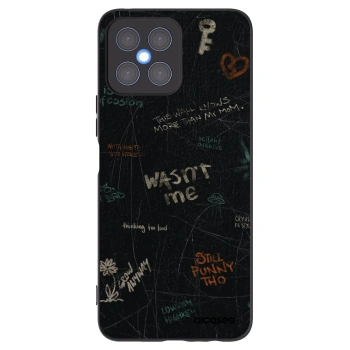 Picasee husă neagră din silicon pentru Honor X8 4G - CONFESSION