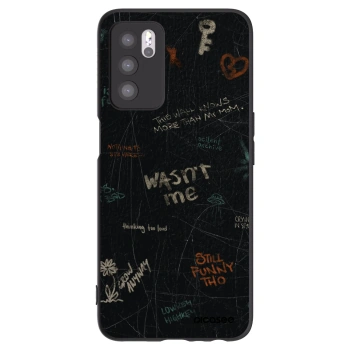 Picasee husă neagră din silicon pentru OPPO A16s - CONFESSION