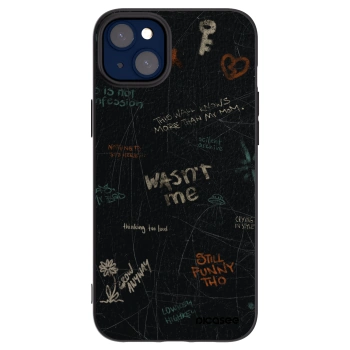 Picasee husă neagră din silicon pentru Apple iPhone 14 Plus - CONFESSION