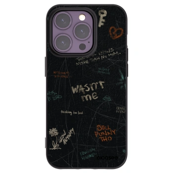 Picasee husă neagră din silicon pentru Apple iPhone 14 Pro - CONFESSION