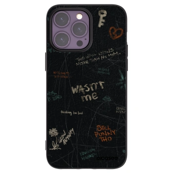 Picasee husă neagră din silicon pentru Apple iPhone 14 Pro Max - CONFESSION