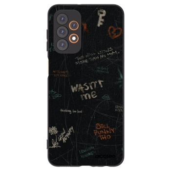 Picasee husă neagră din silicon pentru Samsung Galaxy A23 A236B 5G - CONFESSION