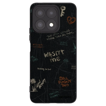 Picasee husă neagră din silicon pentru Honor X8a - CONFESSION