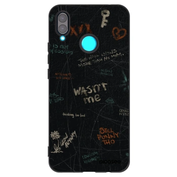 Picasee husă neagră din silicon pentru Huawei Nova 3 - CONFESSION