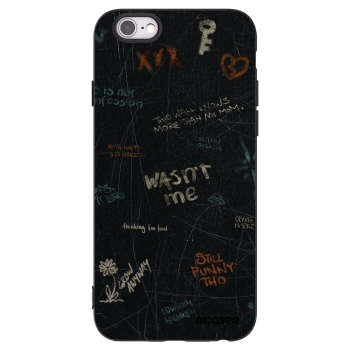 Picasee husă neagră din silicon pentru Apple iPhone 6/6S - CONFESSION