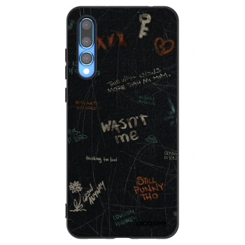 Picasee husă neagră din silicon pentru Huawei P20 Pro - CONFESSION