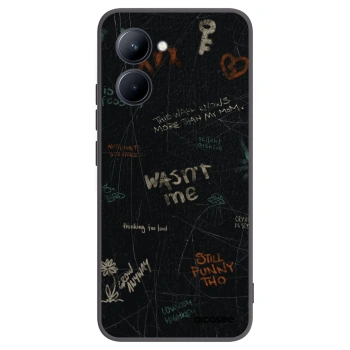 Picasee husă neagră din silicon pentru Realme C33 (2023) - CONFESSION