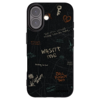 Picasee husă neagră din silicon pentru Apple iPhone 16 - CONFESSION