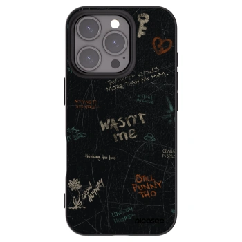 Picasee husă neagră din silicon pentru Apple iPhone 16 Pro - CONFESSION