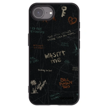 Picasee husă neagră din silicon pentru Apple iPhone 16e - CONFESSION