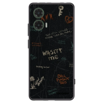 Picasee husă neagră din silicon pentru Motorola Moto G35 5G - CONFESSION