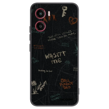 Picasee husă neagră din silicon pentru Motorola Moto G05 - CONFESSION
