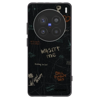 Picasee husă neagră din silicon pentru Vivo X200 Pro - CONFESSION