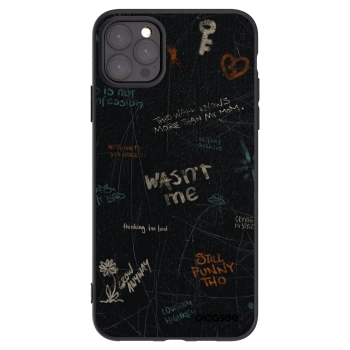 Picasee husă neagră din silicon pentru Apple iPhone 11 Pro Max - CONFESSION