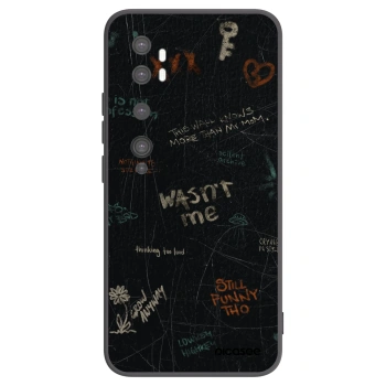 Picasee husă neagră din silicon pentru Xiaomi Mi Note 10 (Pro) - CONFESSION