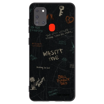 Picasee husă neagră din silicon pentru Samsung Galaxy A21s - CONFESSION